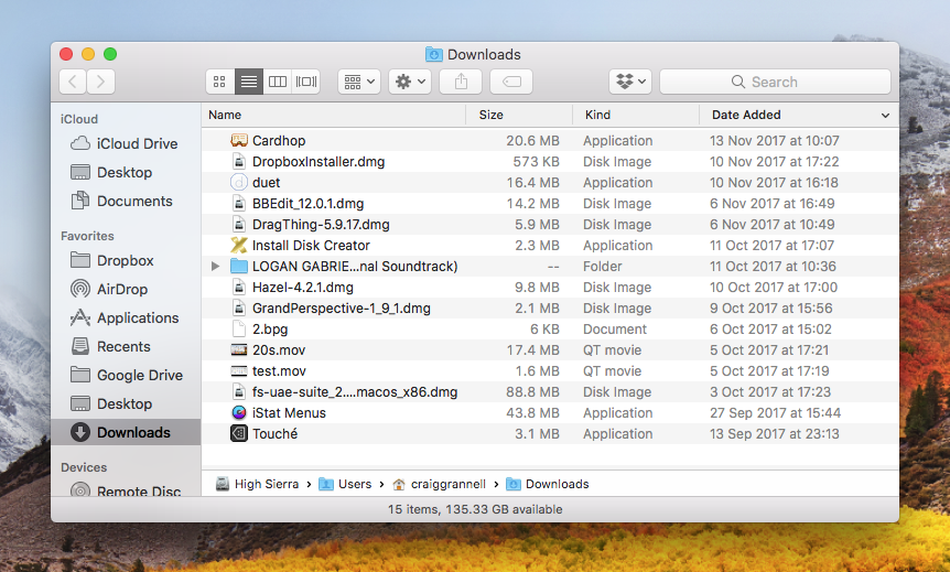 Mac downloads file path
